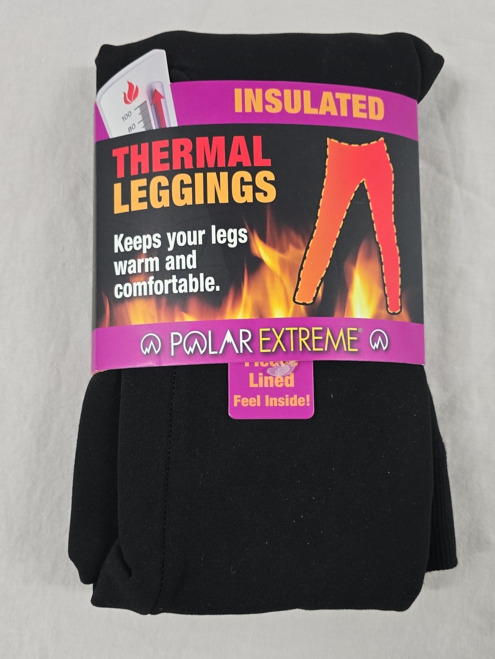 Insulated Thermal Leggings - Black